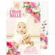 Pink Peonies Photo Birth Announcements Image 3 of 3